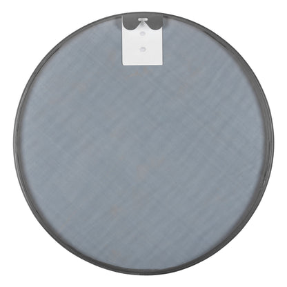 WALL MIRROR ROUND HM9582.40 ALUMINUM FRAME IN SILVER Φ50x3 cm.