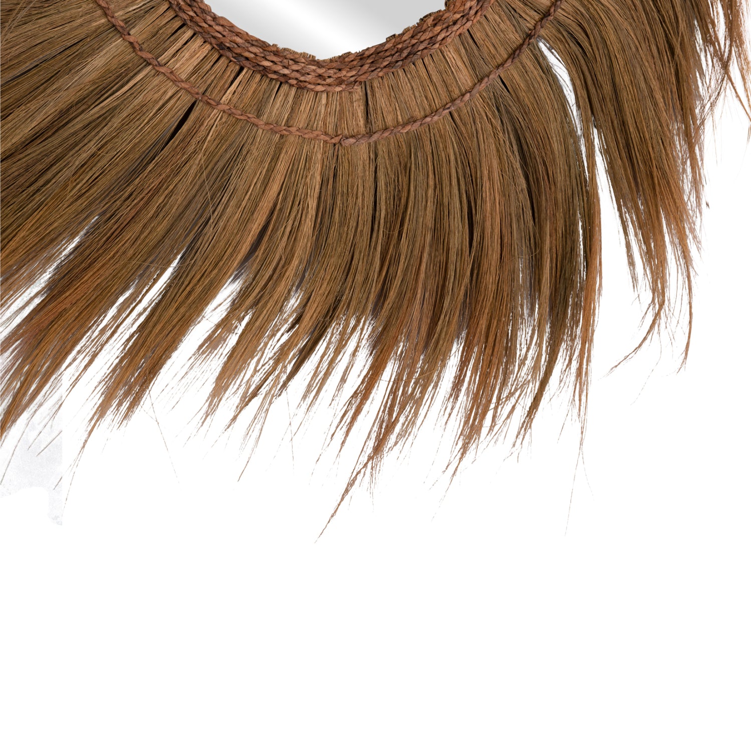 MIRROR ROUND WITH BANANA BARK FIBER FRAME IN NATURAL COLOR 130x4x130Hcm.HM7734