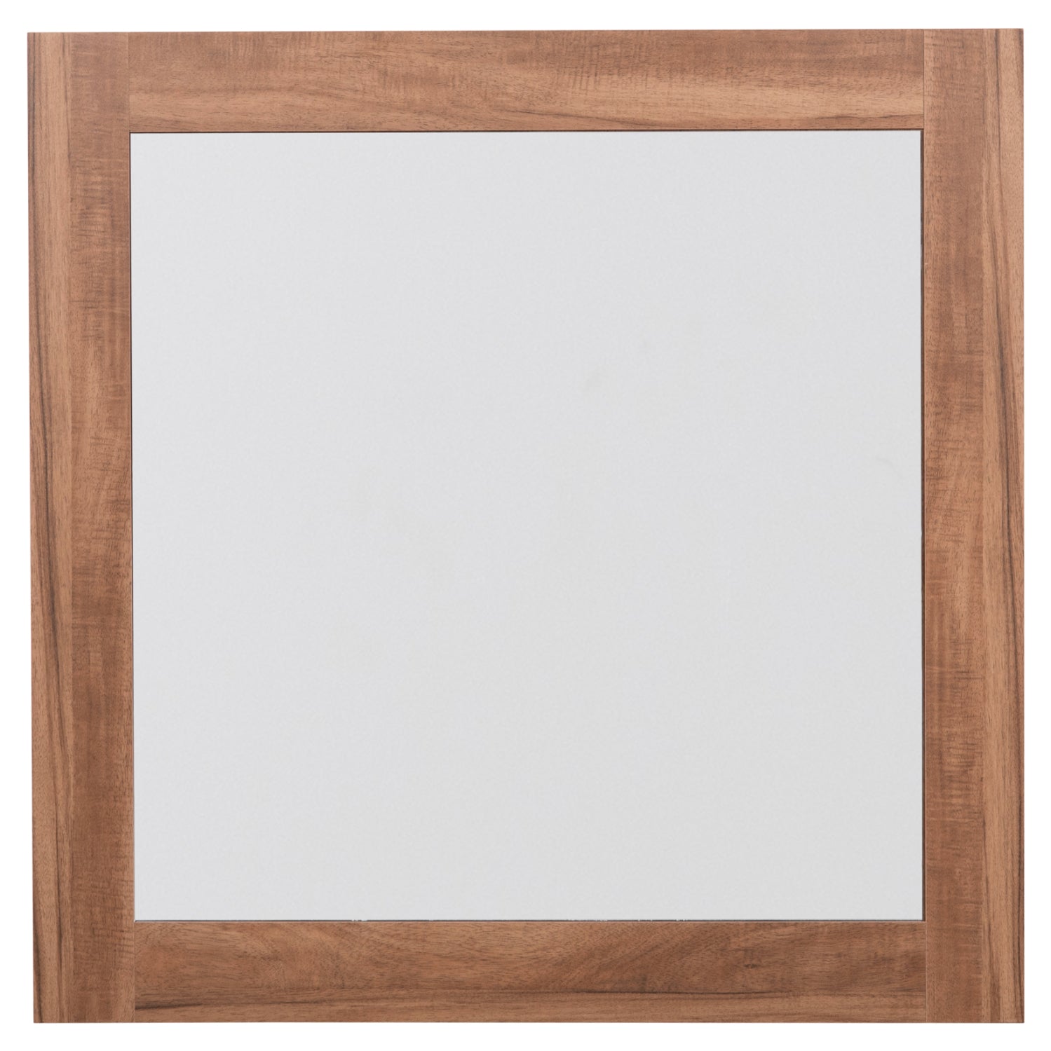WALL MIRROR SQUARE SERIES HARRY HM4485.01 MELAMINE IN NATURAL WOOD COLOR 87x2(thickness)x87cm.