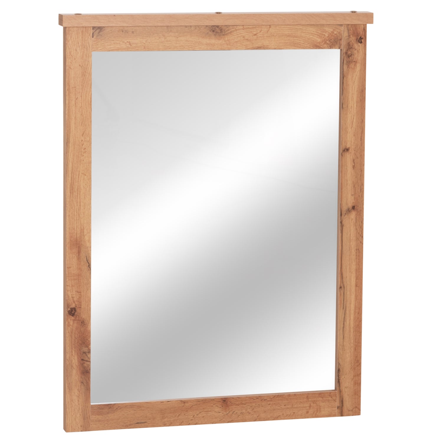 MIRROR CARYS HM314.12 MELAMINE IN NATURAL WOOD COLOR 73x4(thickness)x93Hcm.