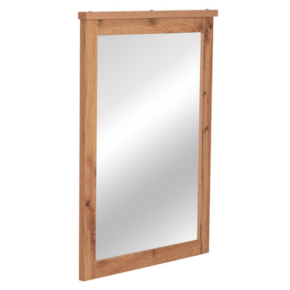 MIRROR CARYS HM314.12 MELAMINE IN NATURAL WOOD COLOR 73x4(thickness)x93Hcm.