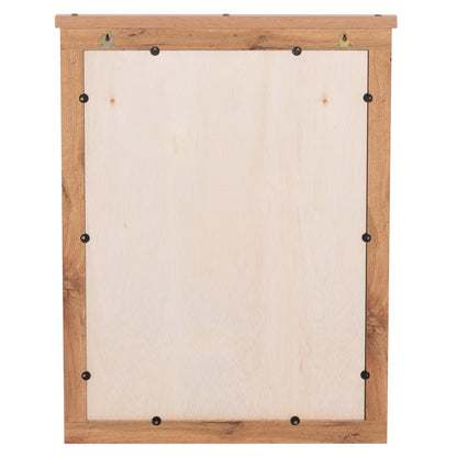 MIRROR CARYS HM314.12 MELAMINE IN NATURAL WOOD COLOR 73x4(thickness)x93Hcm.
