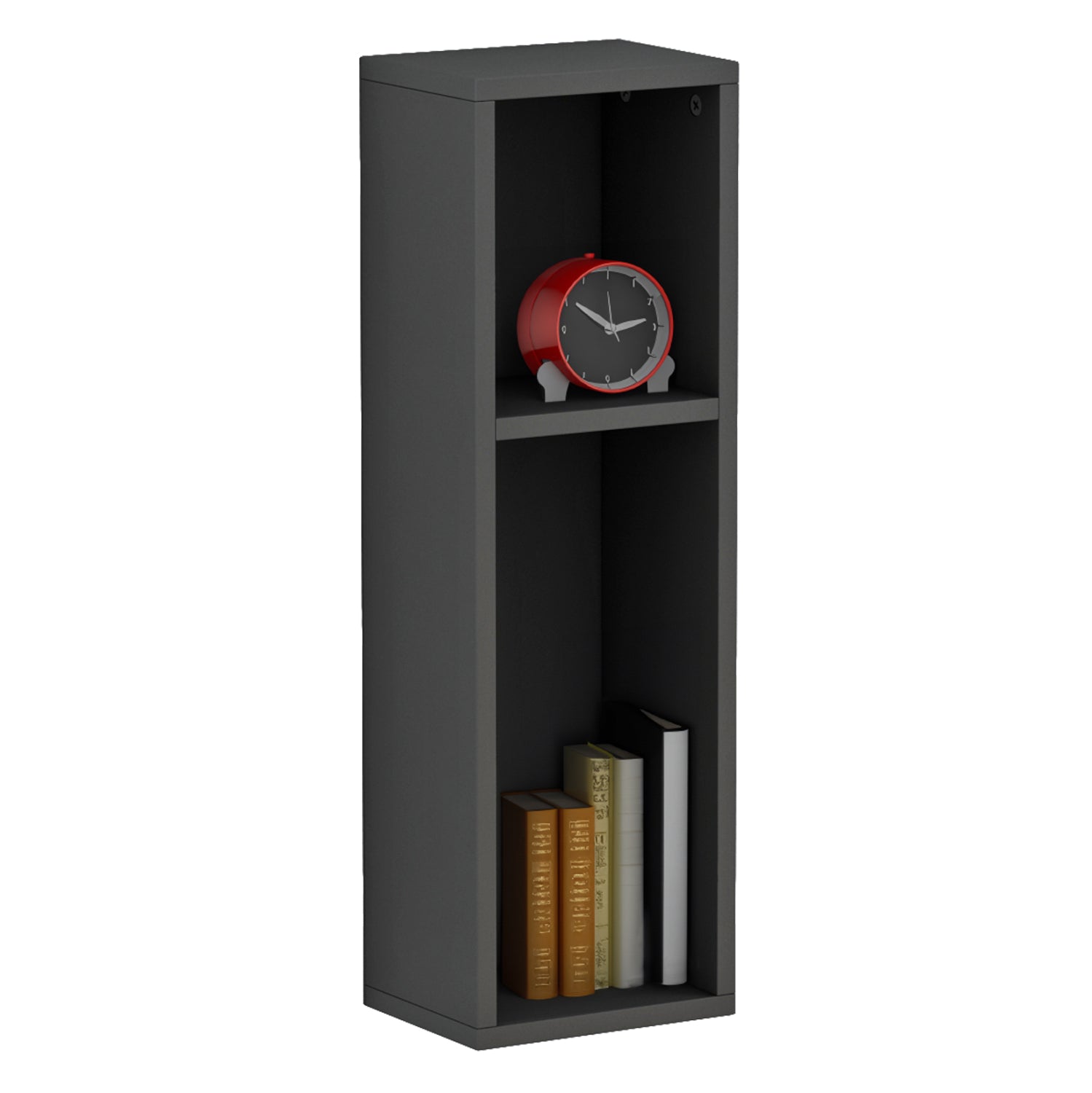 WALL BEDSIDE STAND BONEN HM9070.20 MELAMINE IN GREY 20x15x65Hcm.