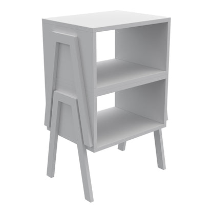 BEDSIDE STAND JAKE HM18182.01 MELAMINE IN WHITE 48x35x49Hcm.