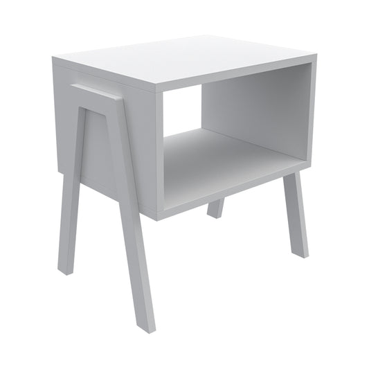 BEDSIDE STAND JAKE HM18182.01 MELAMINE IN WHITE 48x35x49Hcm.