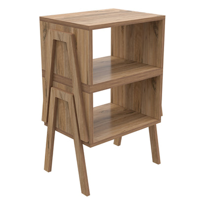 BEDSIDE STAND JAKE HM18182.04 MELAMINE IN NATURAL WOOD COLOR 48x35x49Hcm.