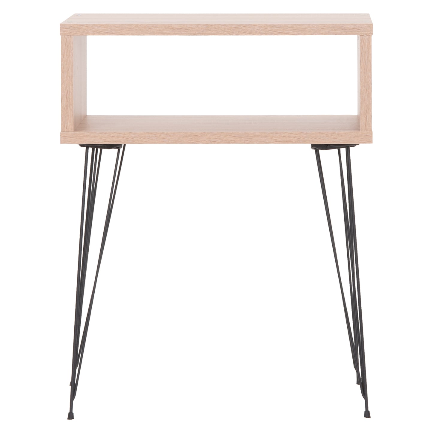 BEDSIDE STAND TODD HM18183.03 MELAMINE IN SONAMA-LEGS IN NATURAL WOOD COLOR 46x30x59Hcm.