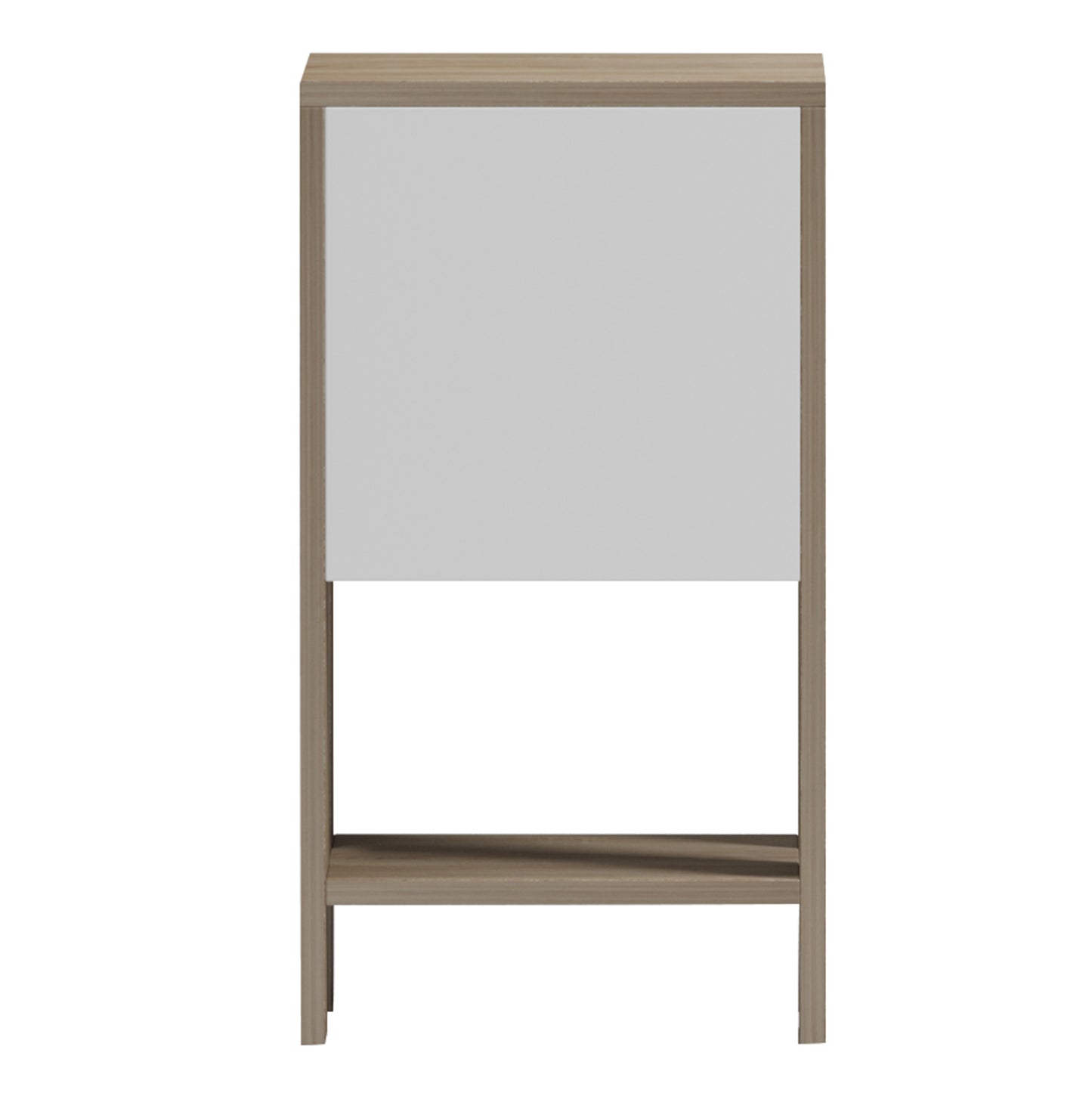 NIGHTSTAND ARGUS HM18378.11 MELAMINE IN WHITE/SONAMA 30x30x55Hcm.