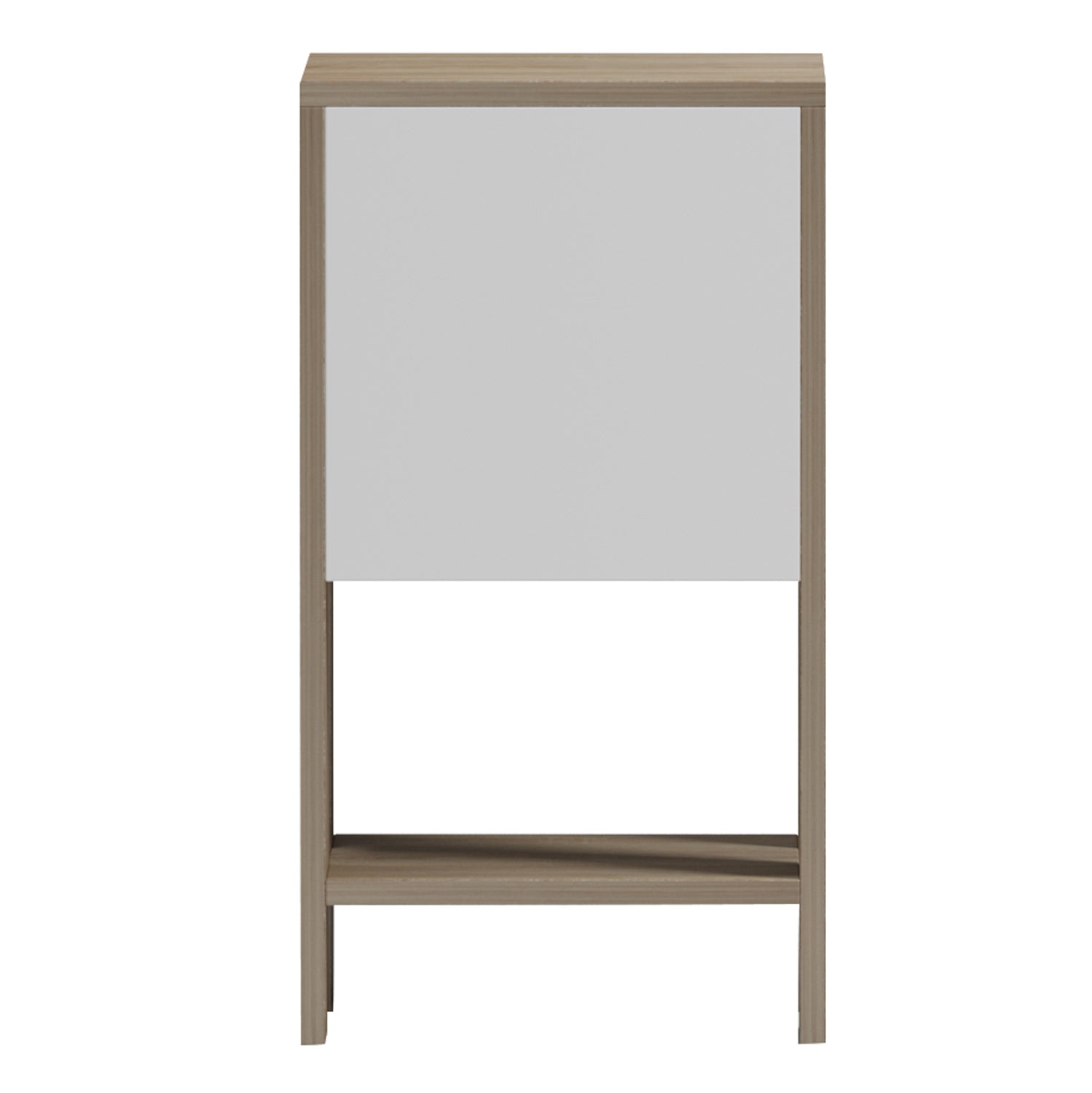 NIGHTSTAND ARGUS HM18378.11 MELAMINE IN WHITE/SONAMA 30x30x55Hcm.