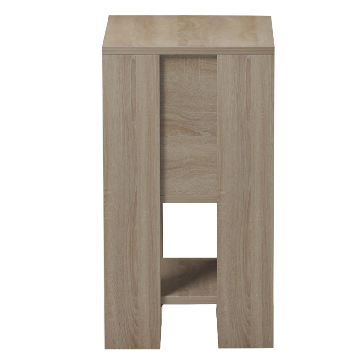NIGHTSTAND ARGUS HM18378.11 MELAMINE IN WHITE/SONAMA 30x30x55Hcm.