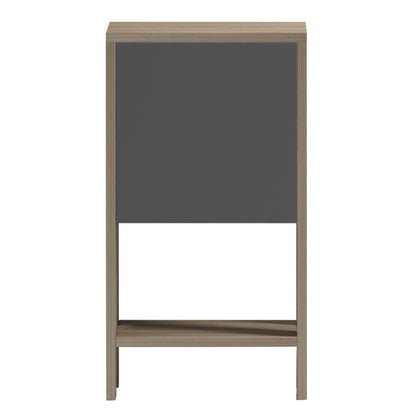 NIGHTSTAND ARGUS HM18378.13 MELAMINE IN SONAMA/GREY 30x30x55Hcm.