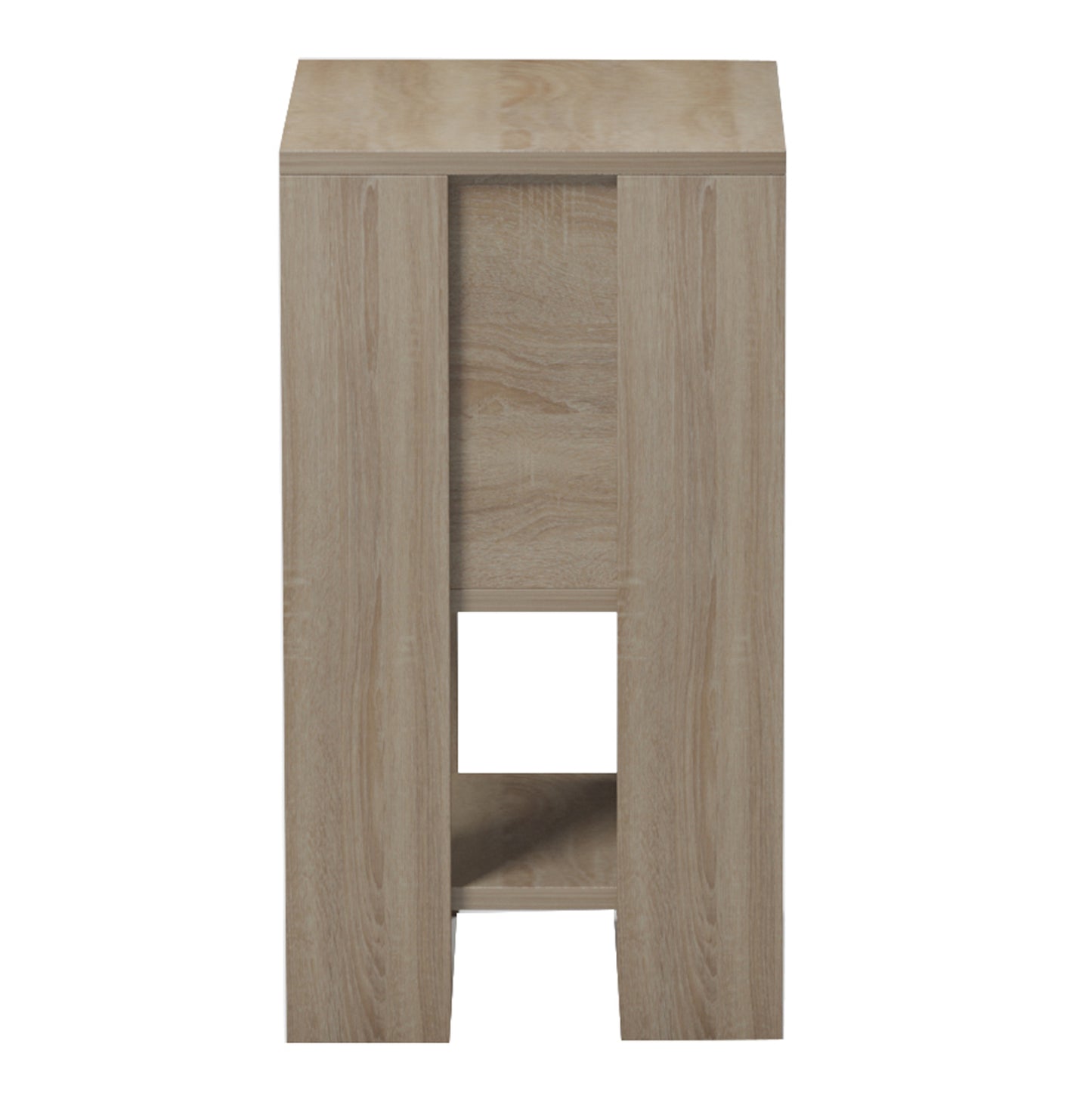 NIGHTSTAND ARGUS HM18378.13 MELAMINE IN SONAMA/GREY 30x30x55Hcm.