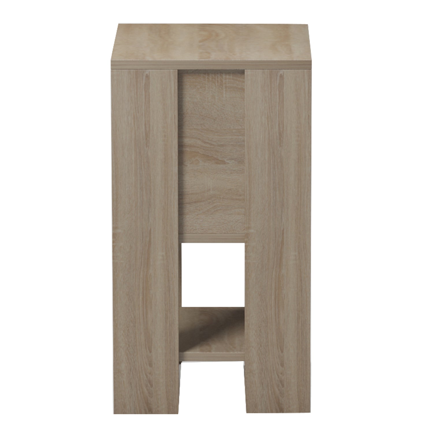 NIGHTSTAND ARGUS HM18378.13 MELAMINE IN SONAMA/GREY 30x30x55Hcm.
