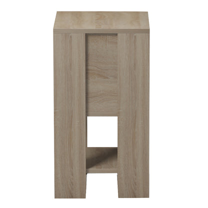 NIGHTSTAND ARGUS HM18378.13 MELAMINE IN SONAMA/GREY 30x30x55Hcm.