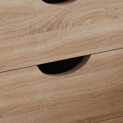 BEDSIDE STAND DINKL HM2472.01 MELAMINE-2 DRAWERS- SONAMA 29,7x29,7x45Hcm.