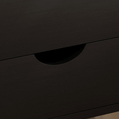 BEDSIDE STAND DINKL HM2472.02 MELAMINE-2 DRAWERS-WENGE 29.5x29.5x45Hcm.