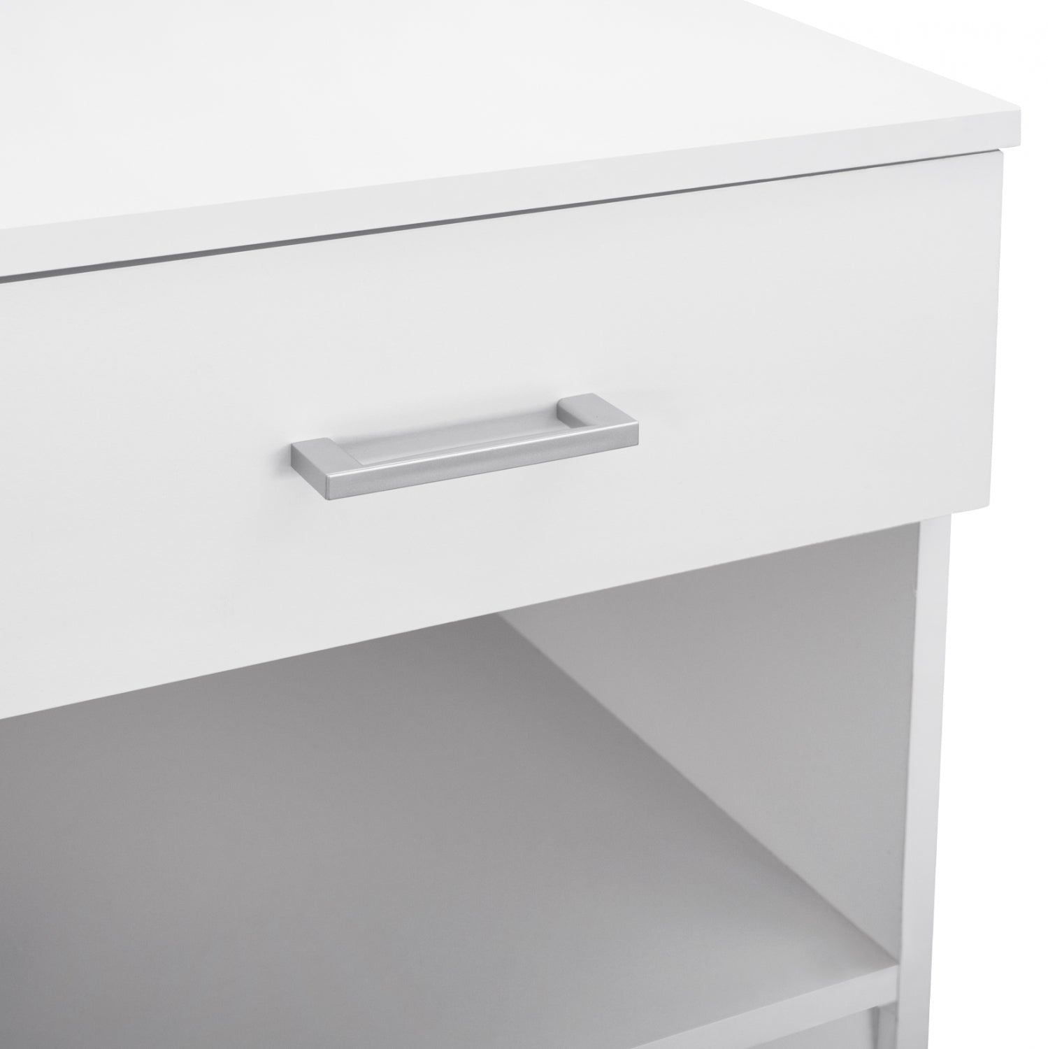 NIGHT STAND WITH 1 DRAWER IN WHITE HM2345.05 45x35,5x47 cm.