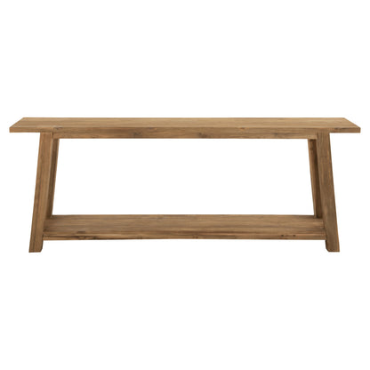 CONSOLE NO DRAWER HM9554 MADE OF RECYCLED TEAK WOOD 240x45x91Hcm.