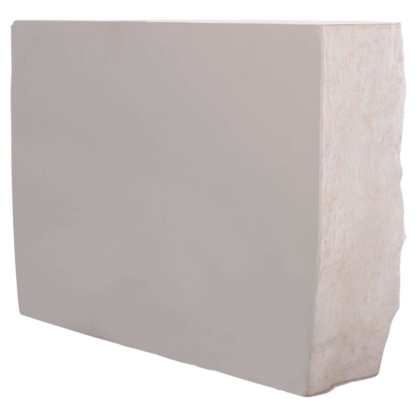 CONSOLE ROCK INTERON HM18152.02 FIBER CEMENT IN WHITE--120x50x71Hcm.cm.