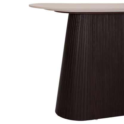 CONSOLE CATER HM18323 CERAMIC TOP WITH TRAVERTINE STONE LOOK--MDF BASE 120x40x78Hcm.