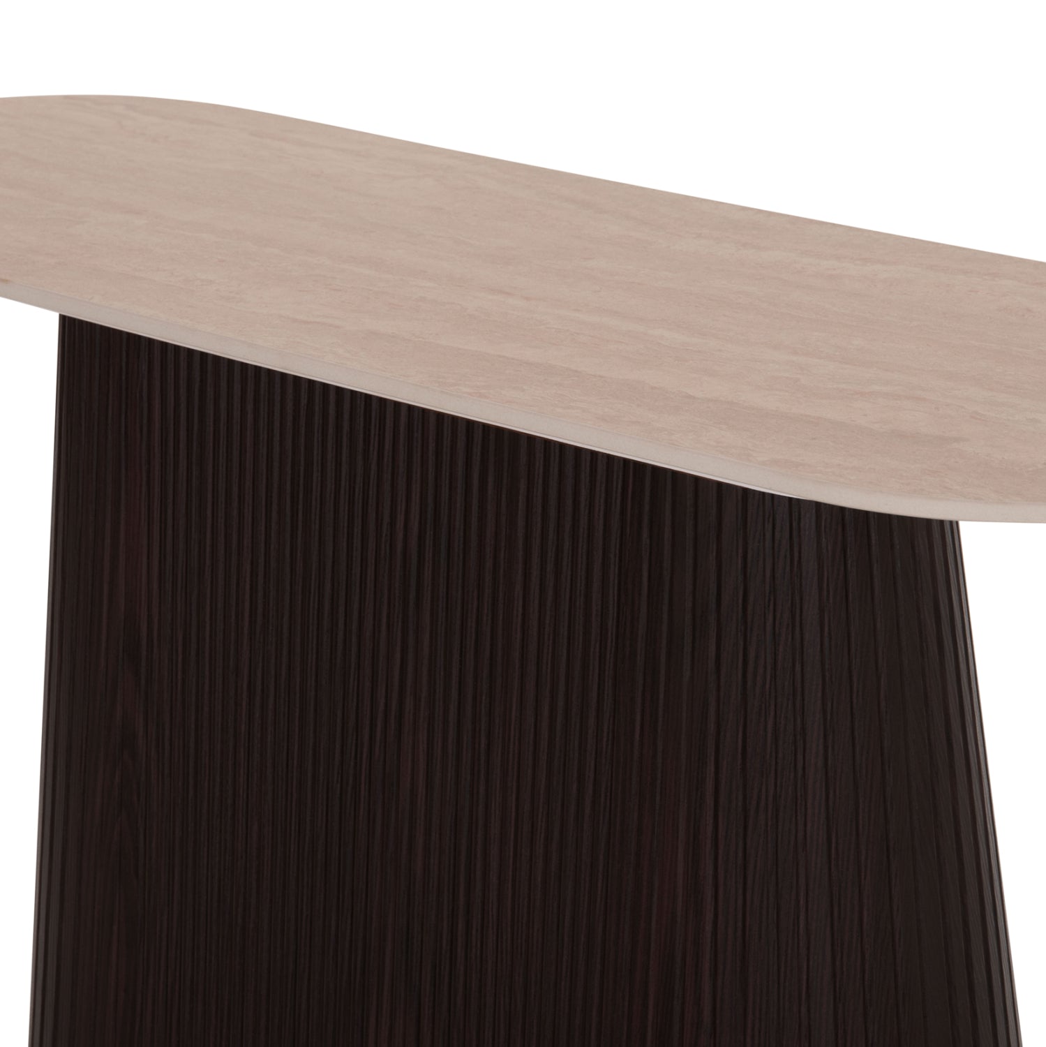 CONSOLE CATER HM18323 CERAMIC TOP WITH TRAVERTINE STONE LOOK--MDF BASE 120x40x78Hcm.