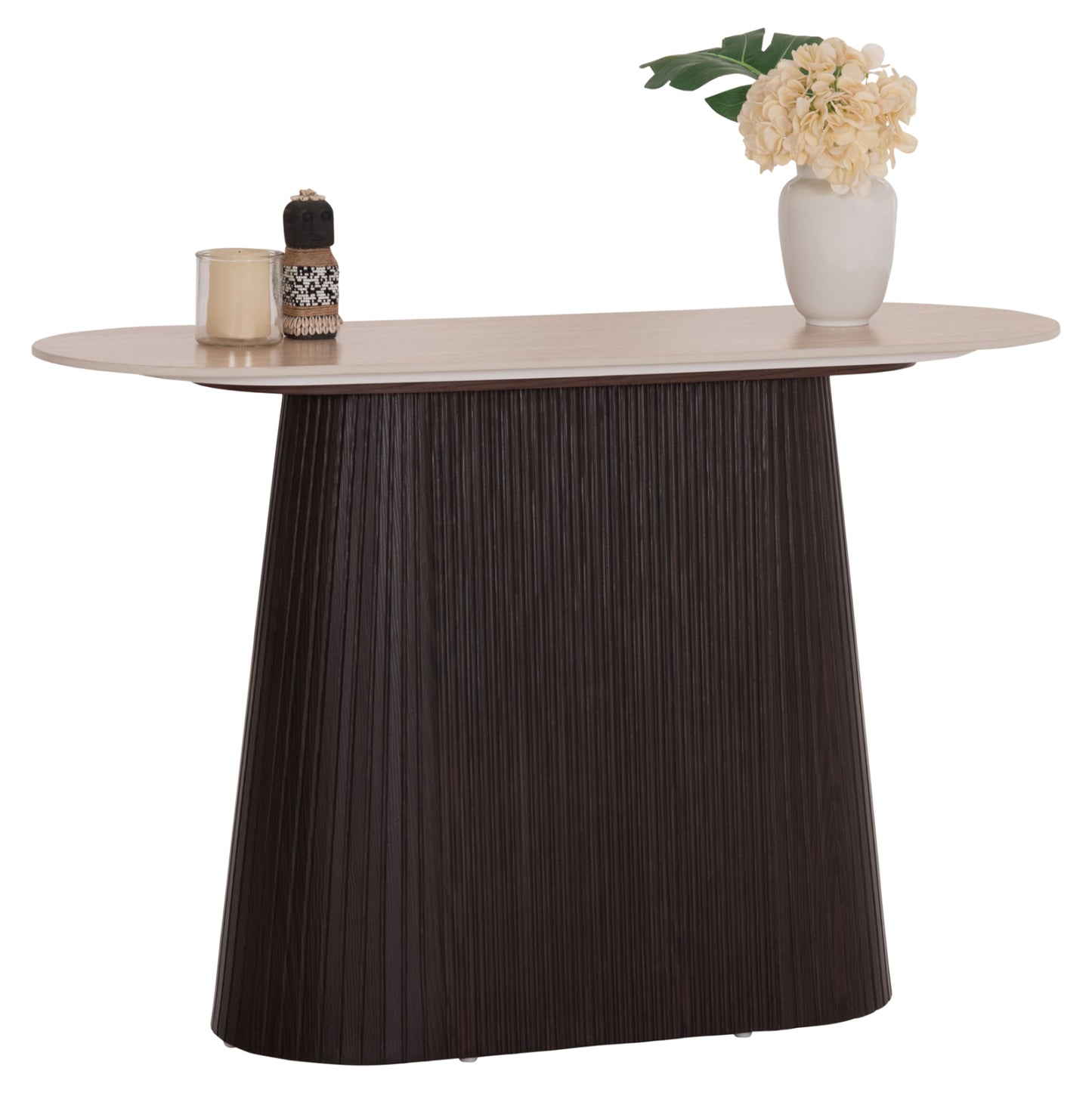 CONSOLE CATER HM18323 CERAMIC TOP WITH TRAVERTINE STONE LOOK--MDF BASE 120x40x78Hcm.