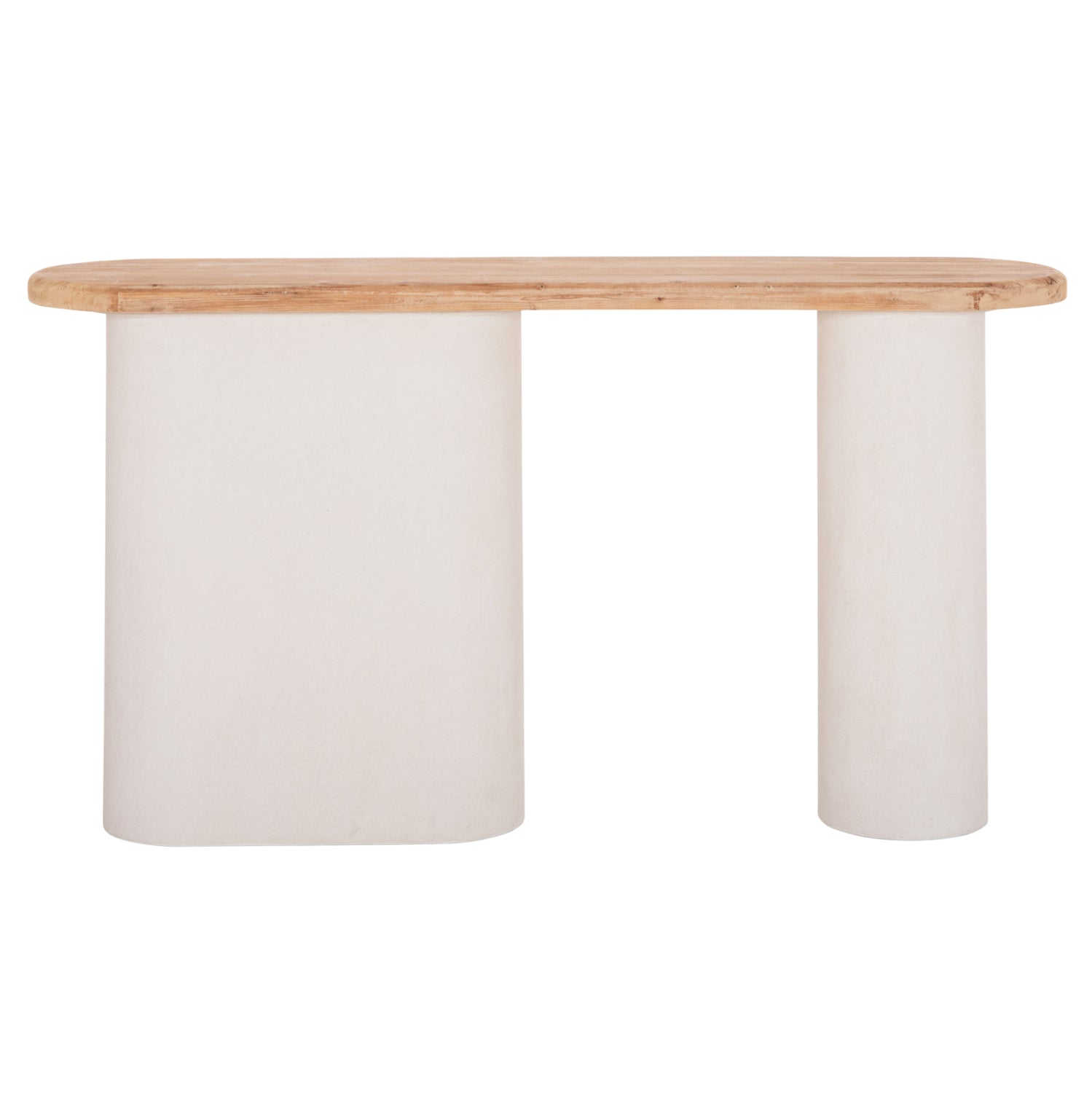 CONSOLE SANTORINI HM18338 FIR WOOD TABLETOP-MDF BASE IN OFF-WHITE 150x35x82Hcm.