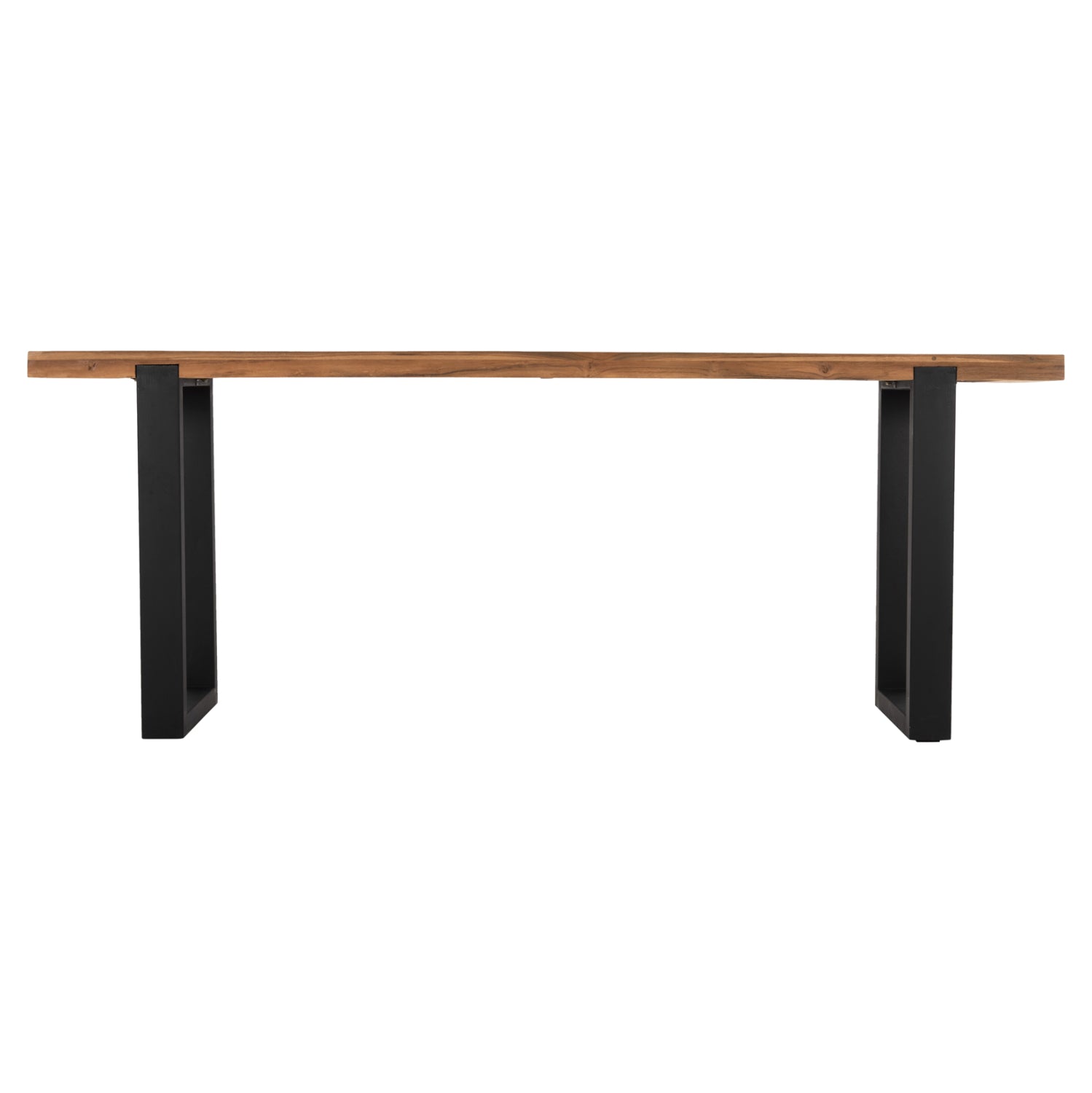 CONSOLE SHIRE HM9800 RECYCLED TEAK WOOD-BLACK METAL LEGS 240x50x90Hcm.