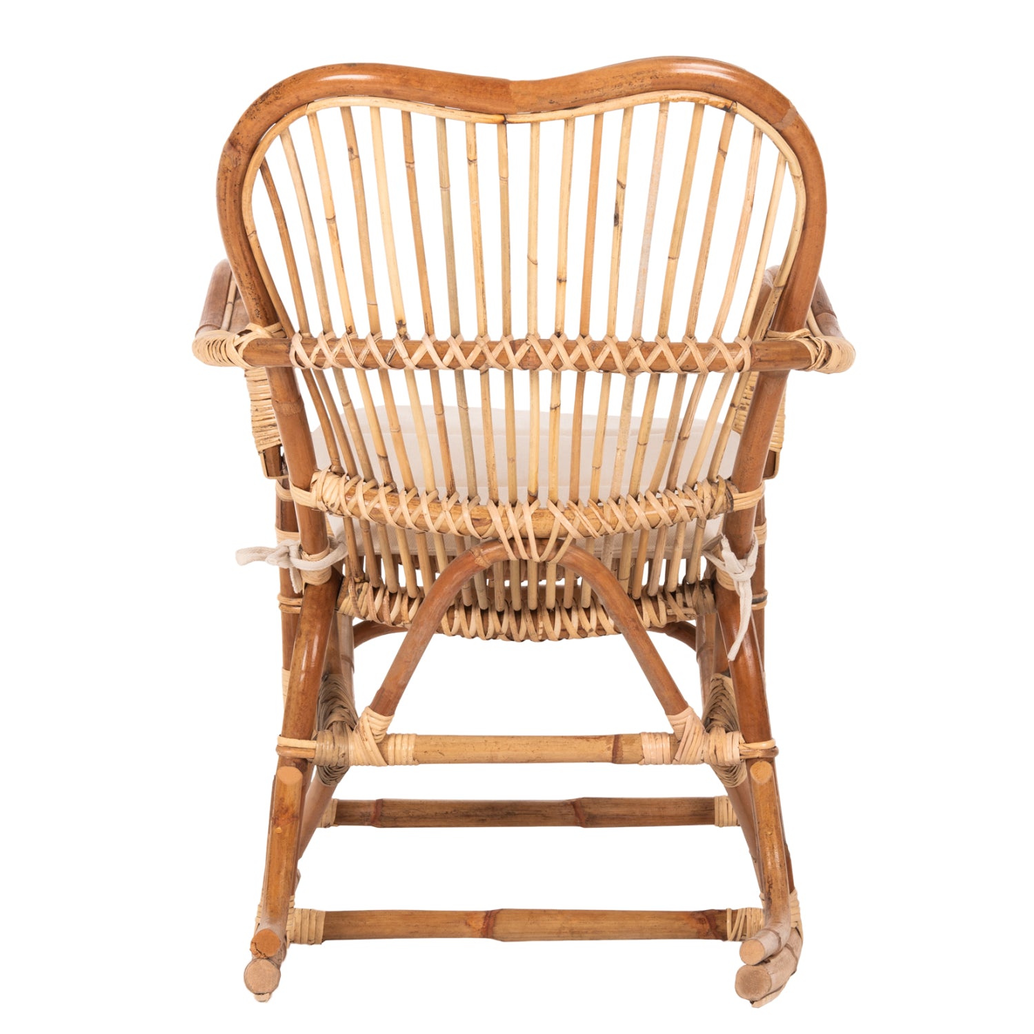 ROCKING RATTAN ARMCHAIR SANTA FE HM9343 WITH SEAT CUSHION 60x103x90Ηcm.