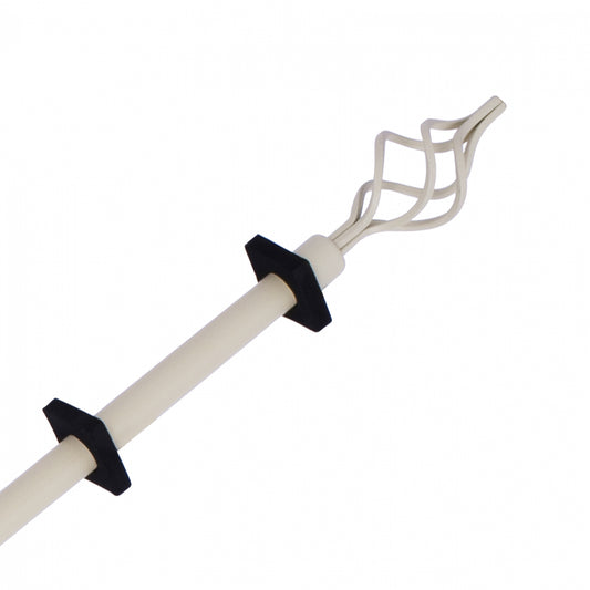 Curtain Rod 110-210cm HM11280.02 folding metallic IVORY Ε-0316