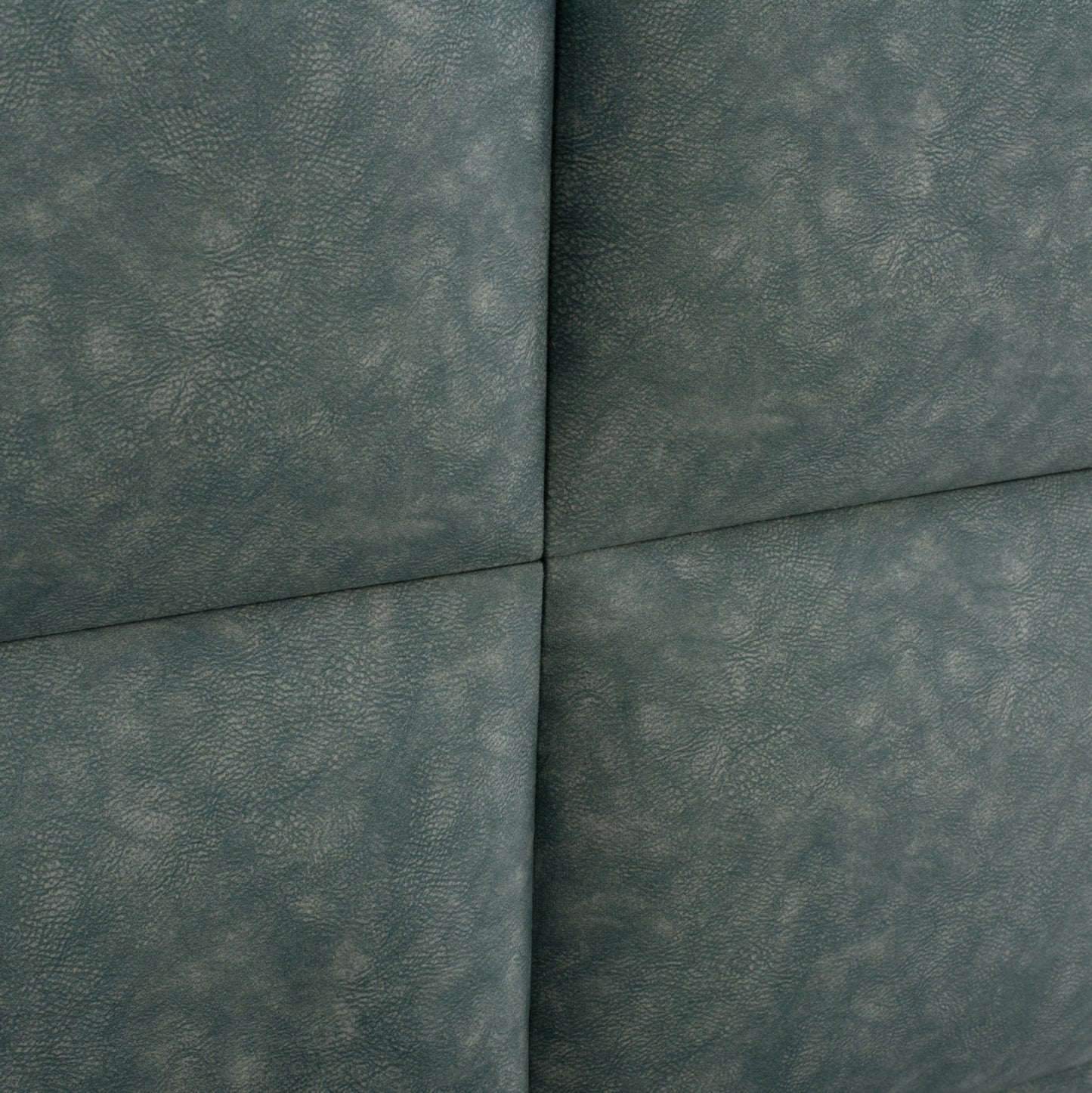 BED MILO HM652.27, GREEN NUBUCK-type FABRIC, 90X200cm
