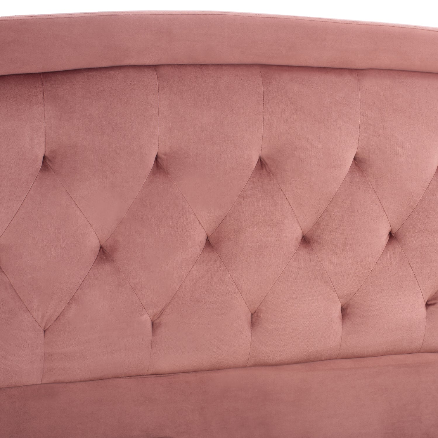 BED ODELIA VELVET DUSTY PINK WITH STORAGE HM581.02 185x212x113 cm.