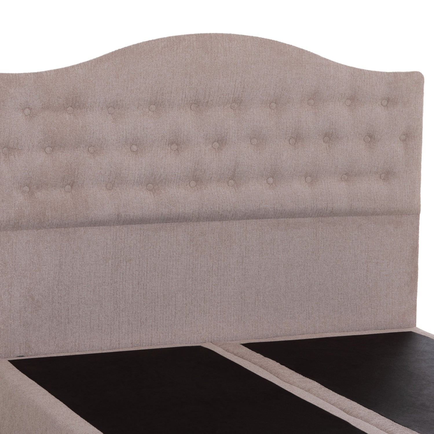 BED DOUBLE MALENA HM638.32 BEIGE FABRIC- FOR MATTRESS 150x200cm.