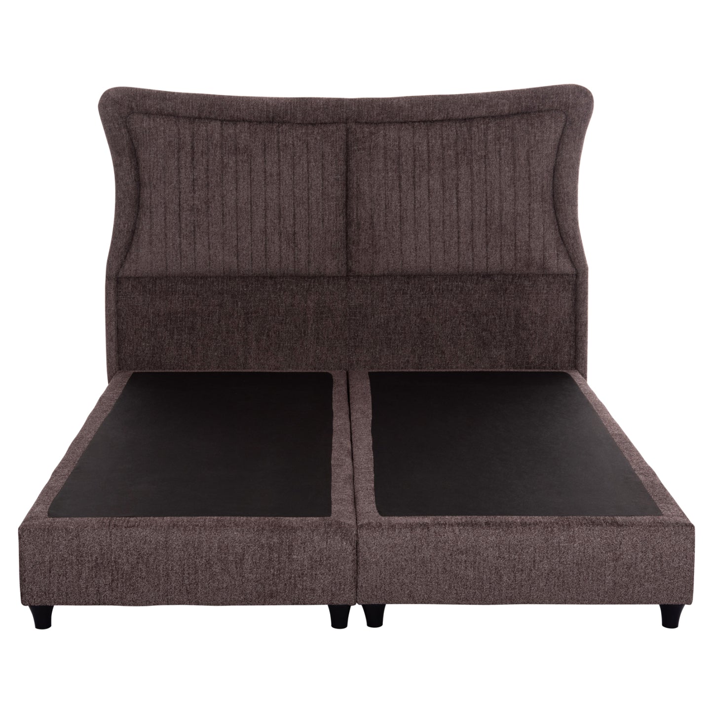 DOUBLE BED NESTOR HM715.02 BROWN TEDDY FABRIC FOR MATTRESS 160x200cm.
