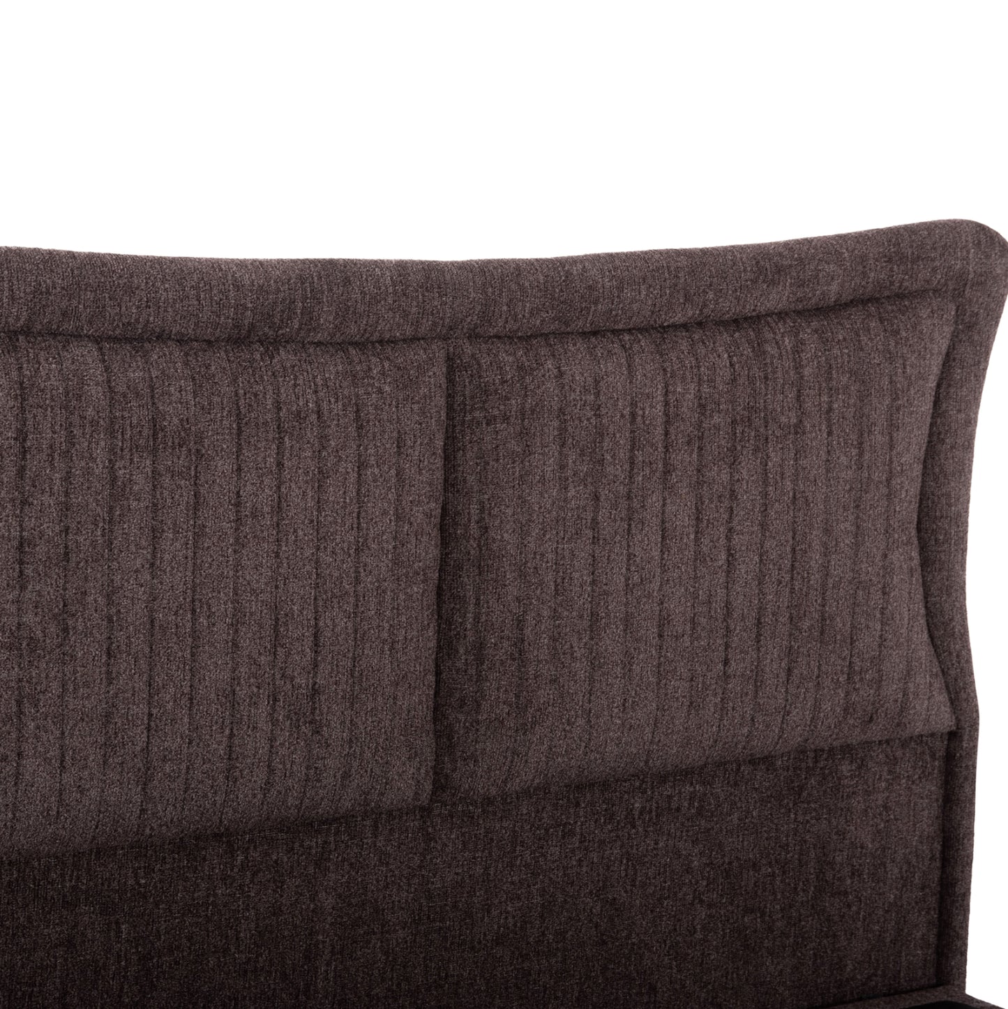 DOUBLE BED NESTOR HM715.02 BROWN TEDDY FABRIC FOR MATTRESS 160x200cm.