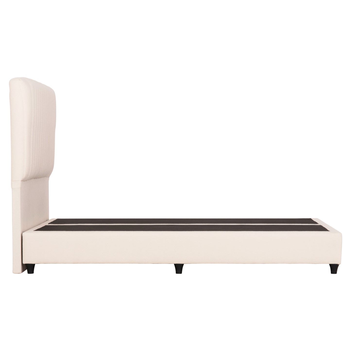 DOUBLE BED LUTHER HM717 BEIGE FABRIC FOR MATTRESS 160x200cm.