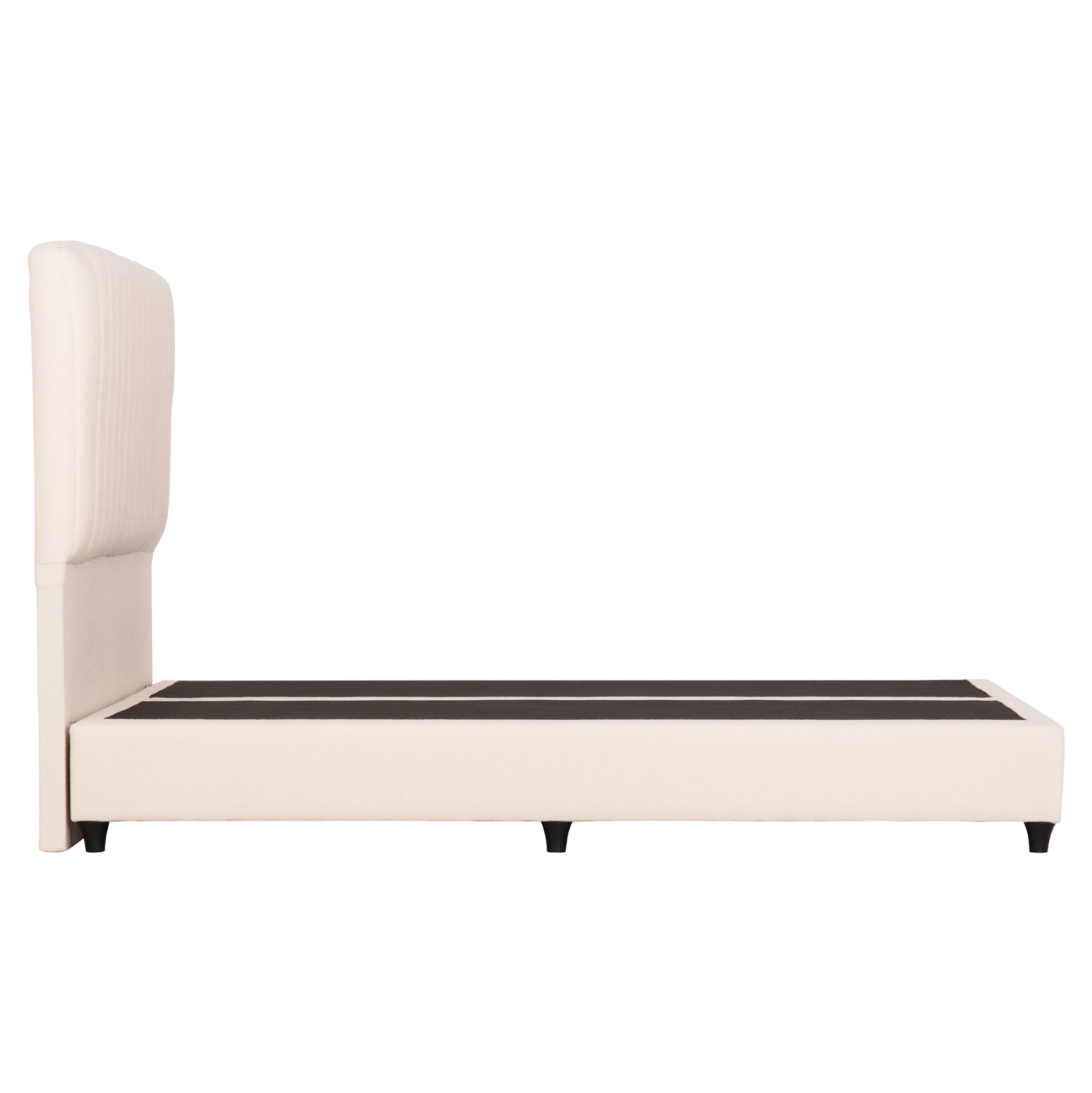 DOUBLE BED LUTHER HM717 BEIGE FABRIC FOR MATTRESS 160x200cm.