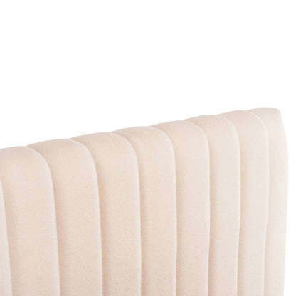 DOUBLE BED LUTHER HM717 BEIGE FABRIC FOR MATTRESS 160x200cm.