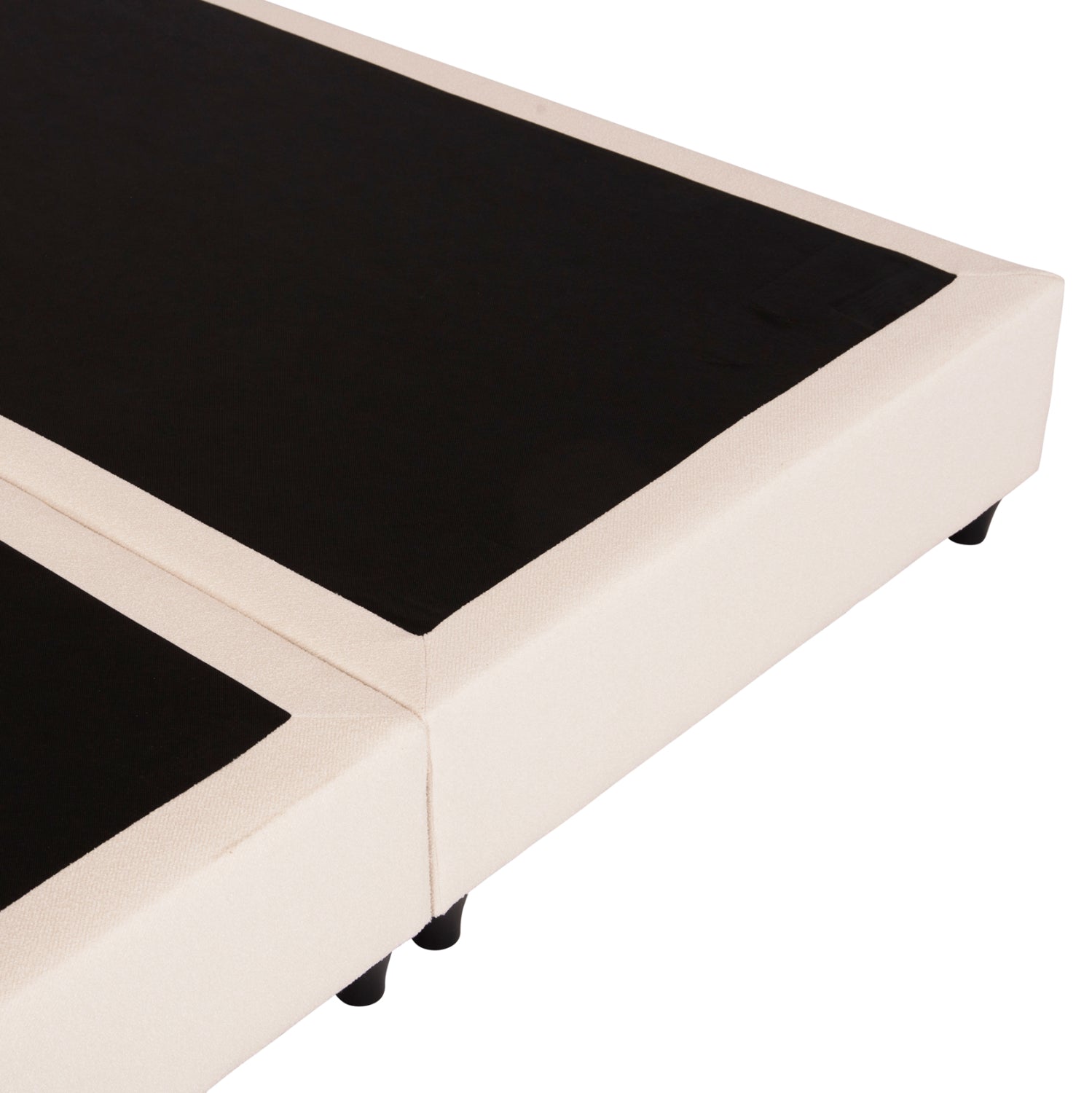 DOUBLE BED LUTHER HM717 BEIGE FABRIC FOR MATTRESS 160x200cm.