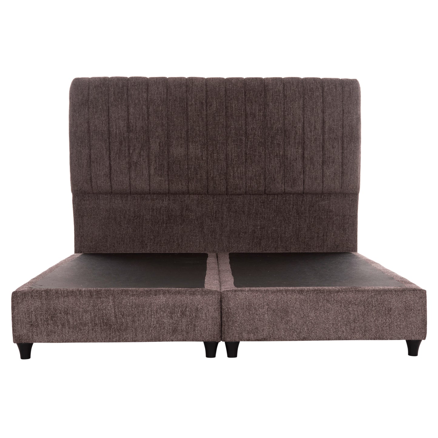 BED DOUBLE-SIZE LUTHER HM717.02 BROWN TEDDY FABRIC--FOR MATTRESS 160x200cm