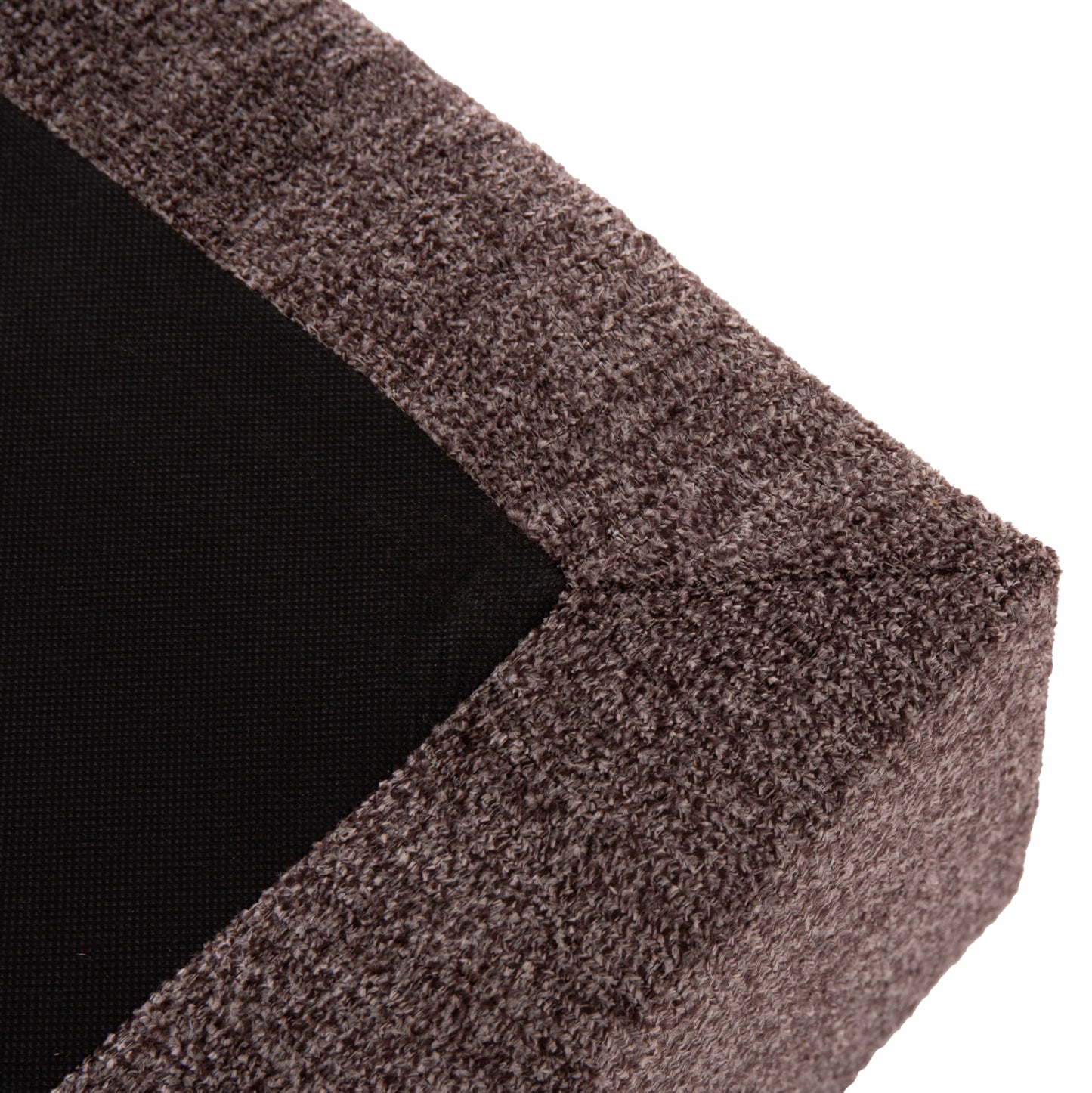 BED DOUBLE-SIZE LUTHER HM717.02 BROWN TEDDY FABRIC--FOR MATTRESS 160x200cm