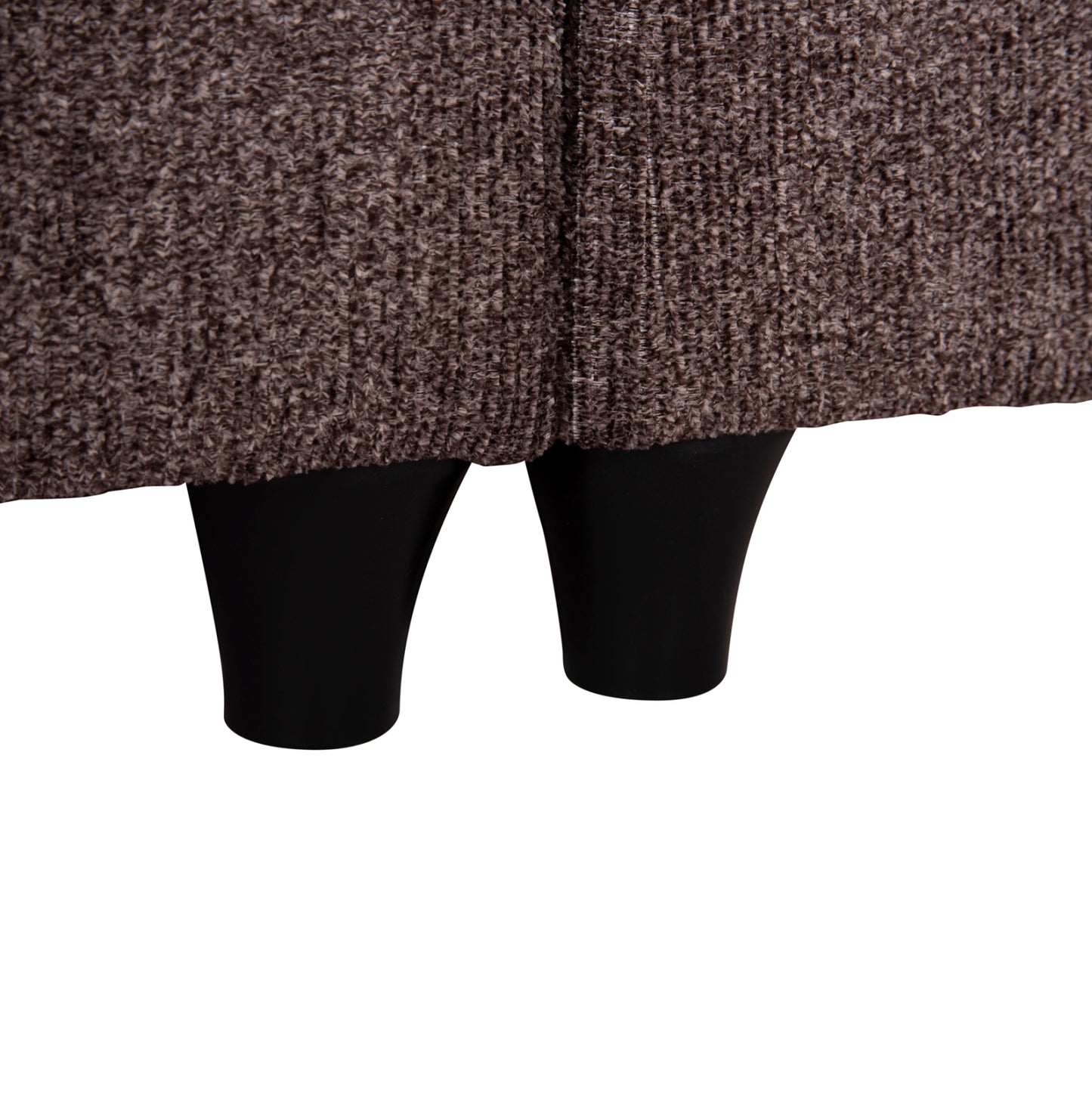 BED DOUBLE-SIZE LUTHER HM717.02 BROWN TEDDY FABRIC--FOR MATTRESS 160x200cm
