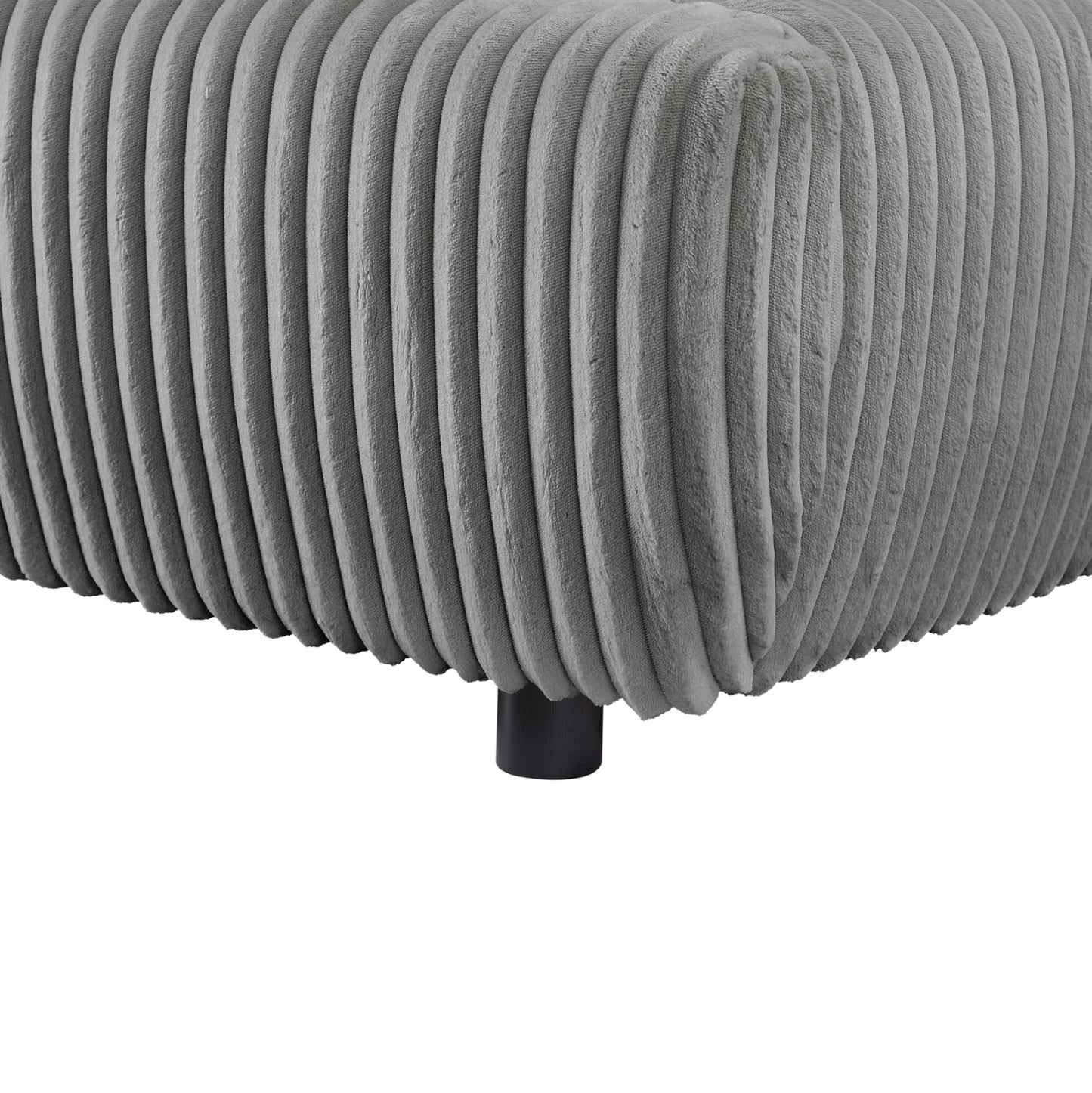 DOUBLE BED WITH STORAGE SPACE KALLY HM729.01 GREY FEAUX FUR FABRIC--MATTRESS 160x200cm.