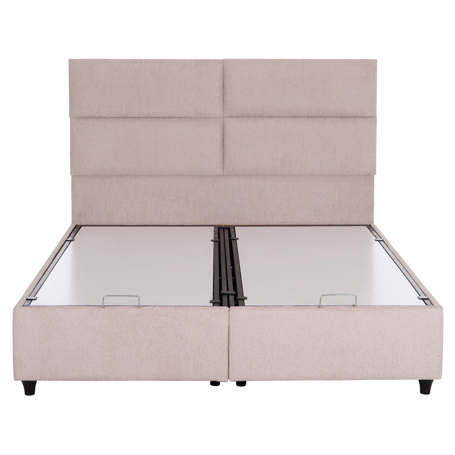 DOUBLE BED WITH STORAGE SPACE MILO HM622.32 BEIGE FABRIC--FOR MATTRESS 160x200cm