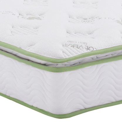 DOUBLE BED WITH MATTRESS CANDY ΗΜ21327 METAL & WOOD IN DIRTY OAK--MATTRESS 150x200cm