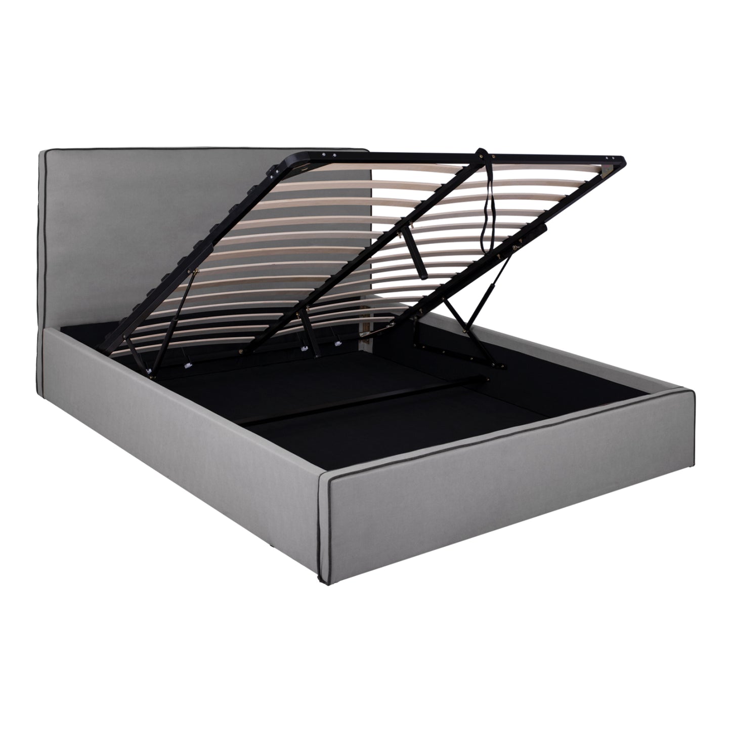 Bed Allie HM584.01 160x200 cm with storage space and grey fabric