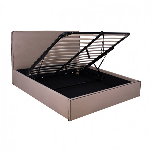 Bed Allie HM584.02 160x200 cm with Storage Space and  beige fabric