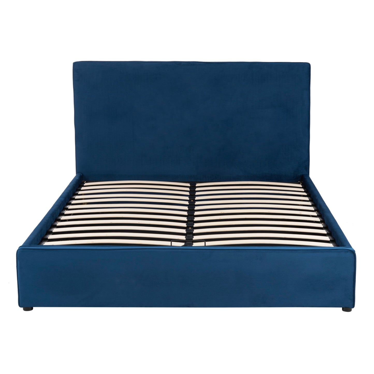 BED ALLIE HM584.18 160X200 WITH STORAGE SPACE-BLUE VELVET