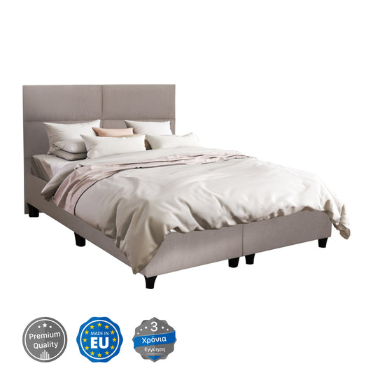 BED MILO HM616.32 BEIGE FABRIC- FOR MATTRESS 160x200cm