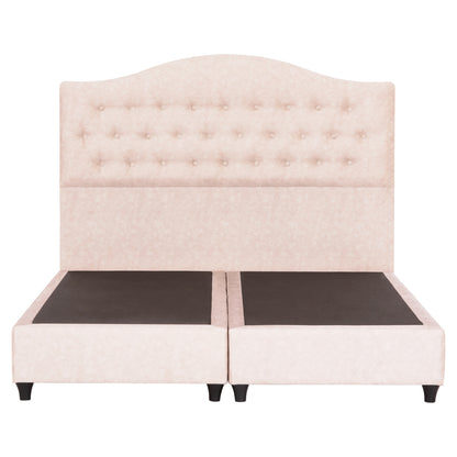 BED MALENA HM638.22 BEIGE FABRIC t.NUBUCK FOR MATTRESS 150x200cm.
